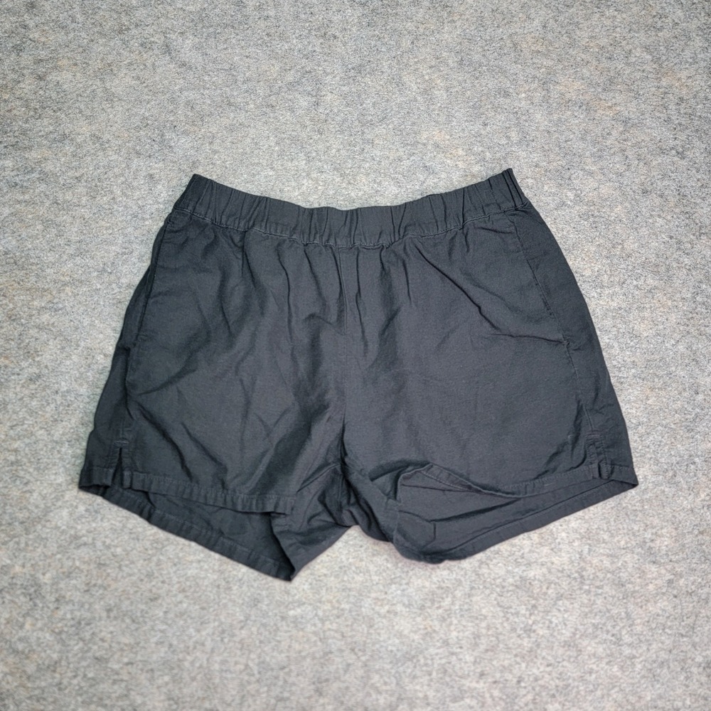 Madewell Shorts Womens Small‎ Black Elastic Waist Casual Pull On - Picture 2 of 7